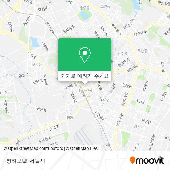 청하모텔 지도