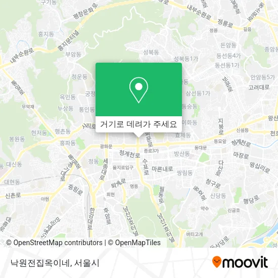 낙원전집옥이네 지도