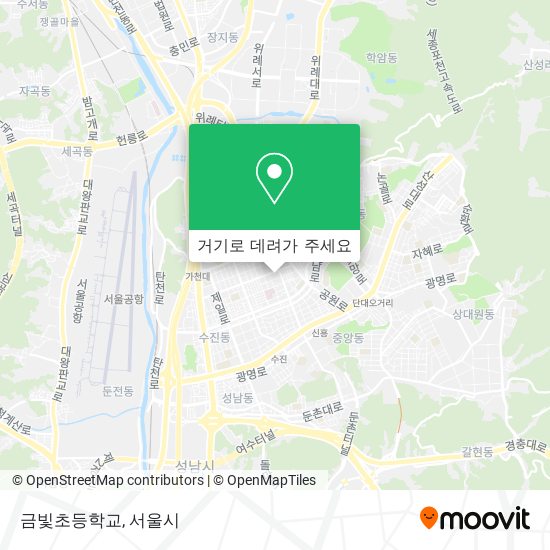 금빛초등학교 지도