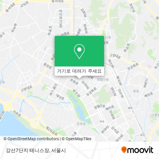 강선7단지 테니스장 지도