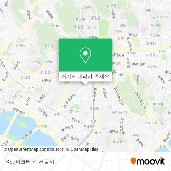 Kcc파크타운 지도