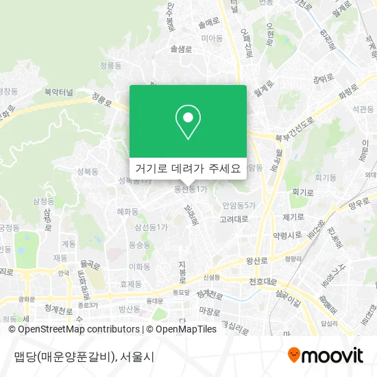 맵당(매운양푼갈비) 지도