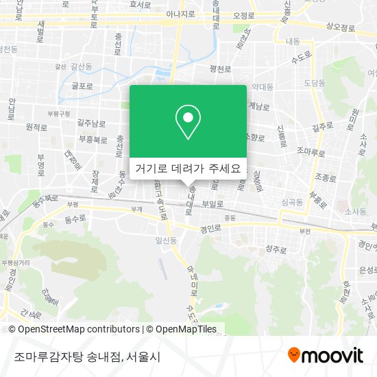 조마루감자탕 송내점 지도