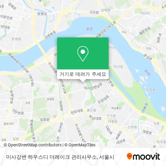 미사강변 하우스디 더레이크 관리사무소 지도