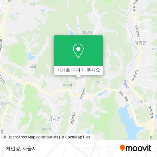 처인성 지도