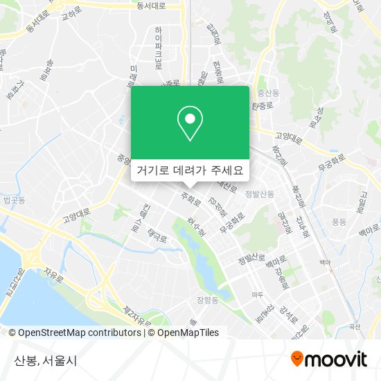산봉 지도