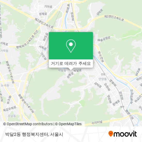 박달2동 행정복지센터 지도