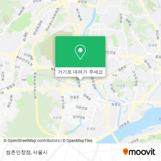 쌈촌인창점 지도
