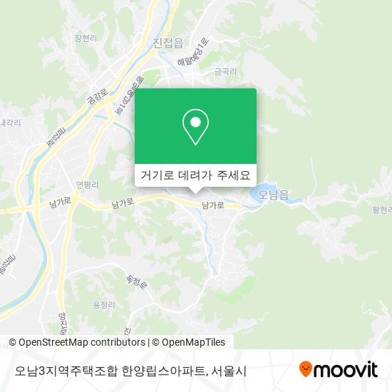 오남3지역주택조합 한양립스아파트 지도