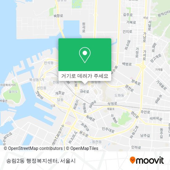 송림2동 행정복지센터 지도