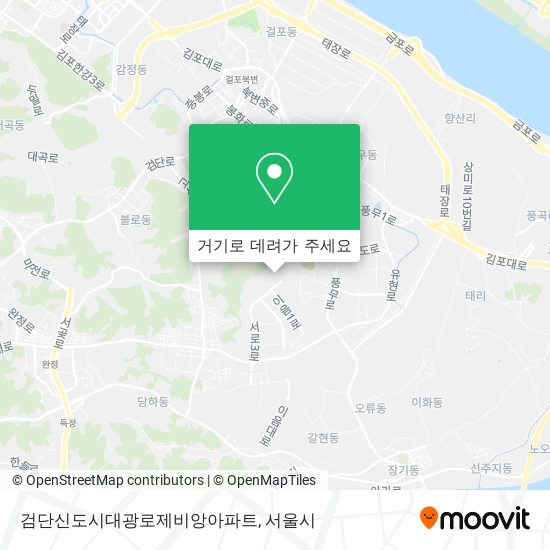 검단신도시대광로제비앙아파트 지도