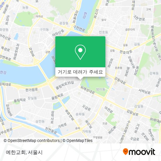 예한교회 지도