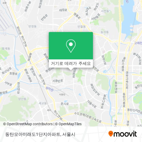 동탄모아미래도1단지아파트 지도