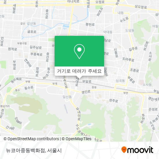 뉴코아중동백화점 지도