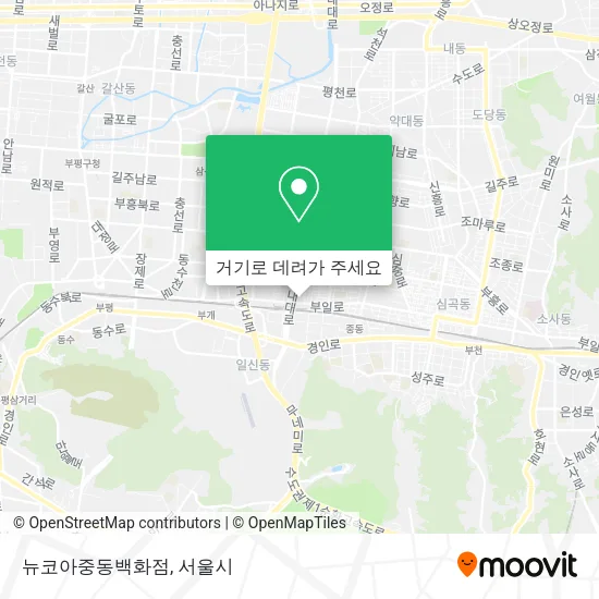 뉴코아중동백화점 지도