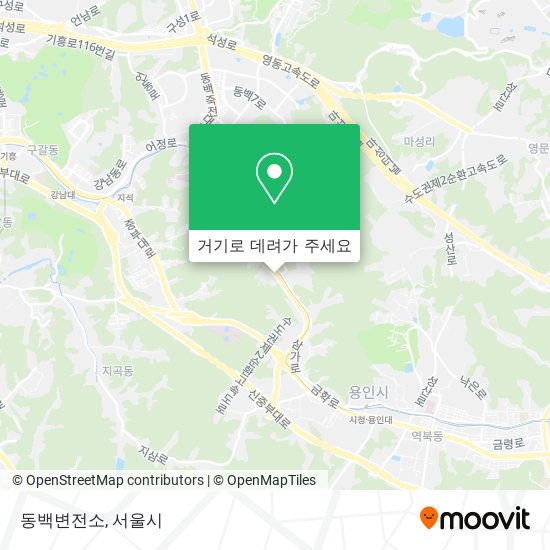 동백변전소 지도