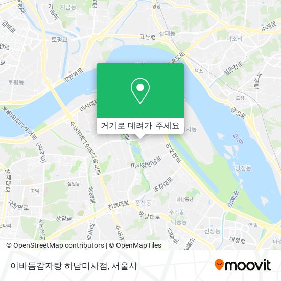 이바돔감자탕 하남미사점 지도
