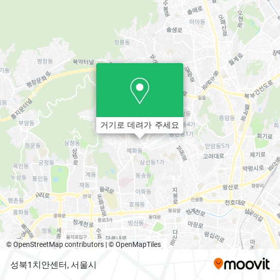 성북1치안센터 지도