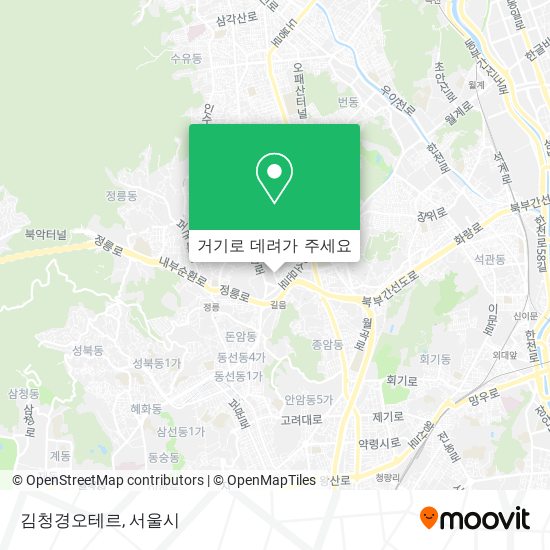 김청경오테르 지도