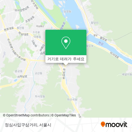 정심사입구삼거리 지도