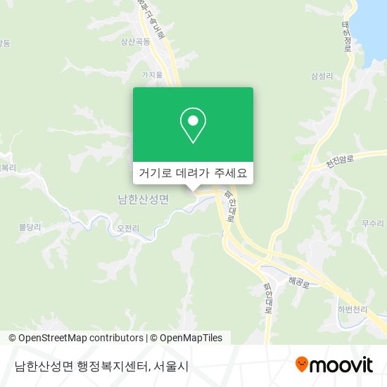 남한산성면 행정복지센터 지도