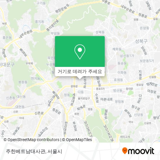 주한베트남대사관 지도