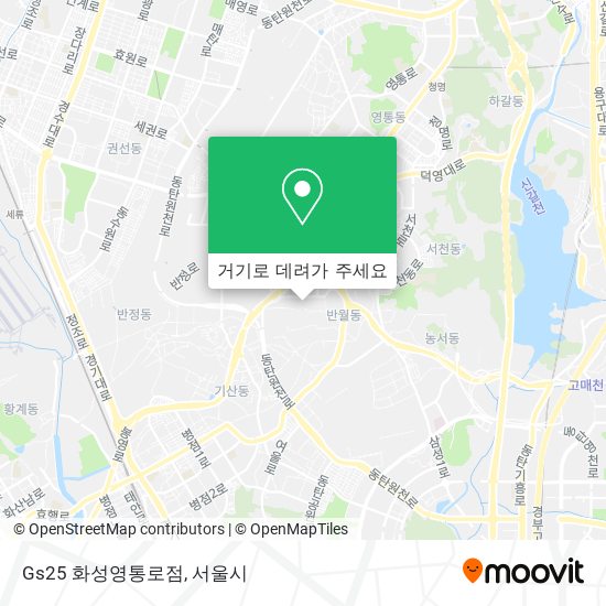 Gs25 화성영통로점 지도