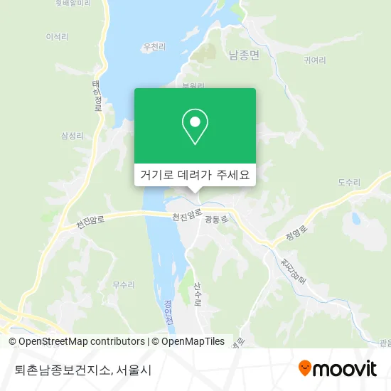 퇴촌남종보건지소 지도