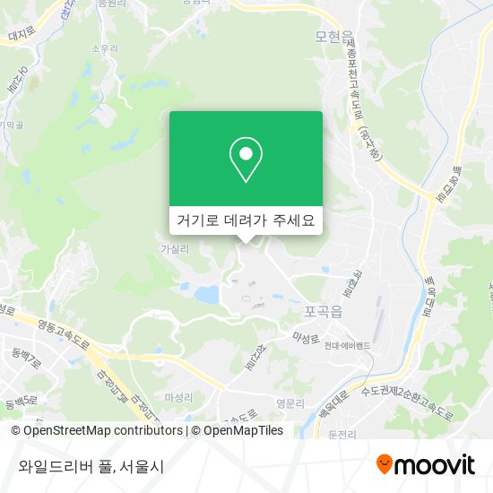 와일드리버 풀 지도