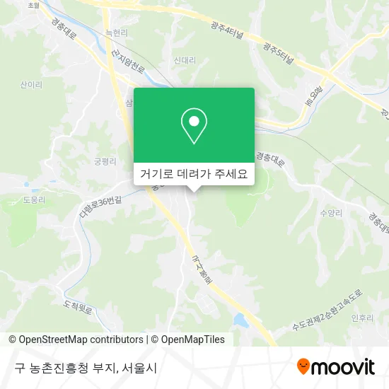 구 농촌진흥청 부지 지도