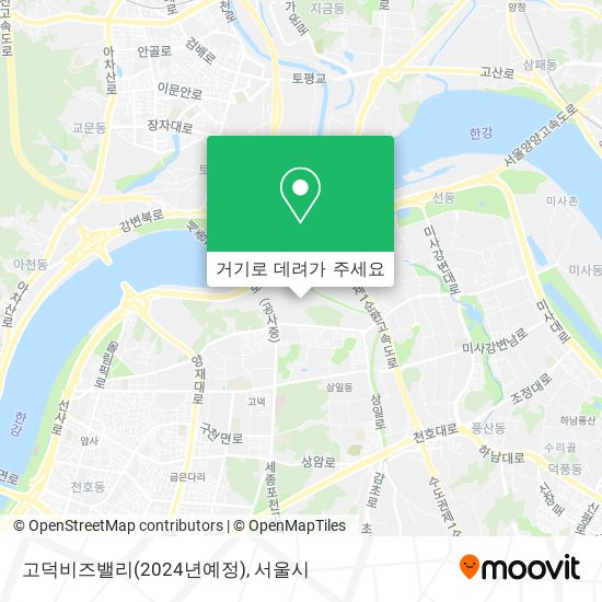 고덕비즈밸리(2024년예정) 지도