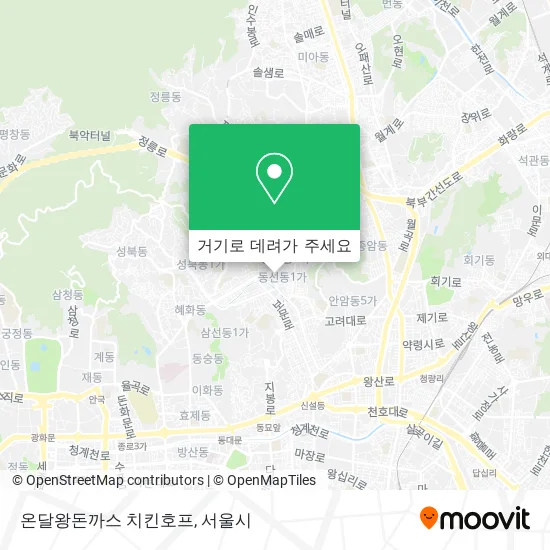 온달왕돈까스 치킨호프 지도