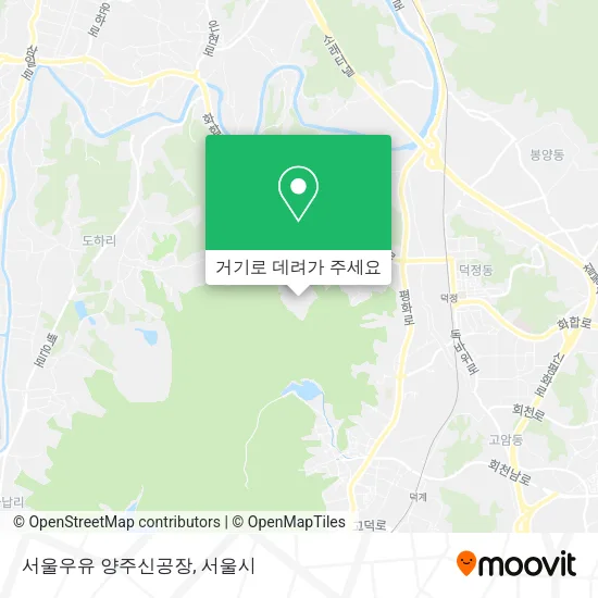 서울우유 양주신공장 지도