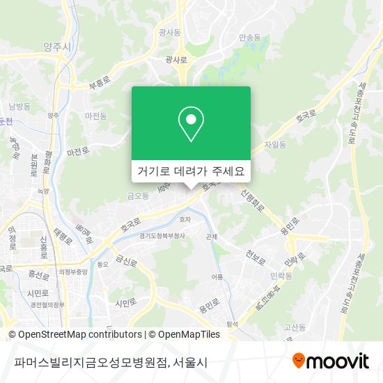 파머스빌리지금오성모병원점 지도