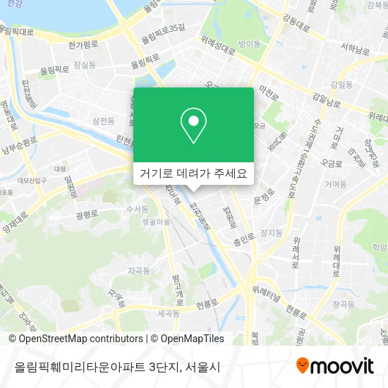올림픽훼미리타운아파트 3단지 지도