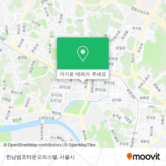 한남법조타운오피스텔 지도