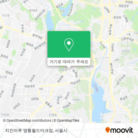 치킨마루 영통월드마크점 지도