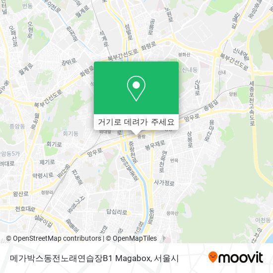 메가박스동전노래연습장B1         Magabox 지도