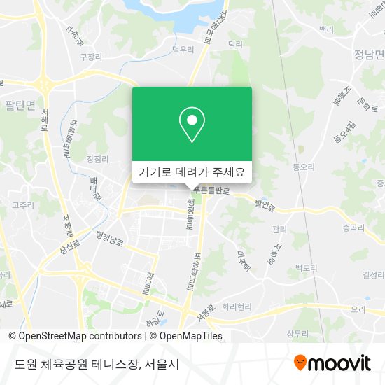 도원 체육공원 테니스장 지도