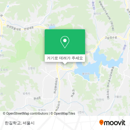 한길학교 지도