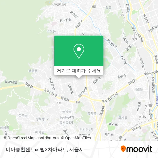 미아송천센트레빌2차아파트 지도