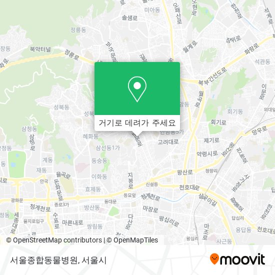 서울종합동물병원 지도