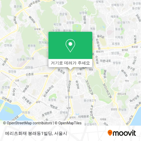 메리츠화재 봉래동1빌딩 지도