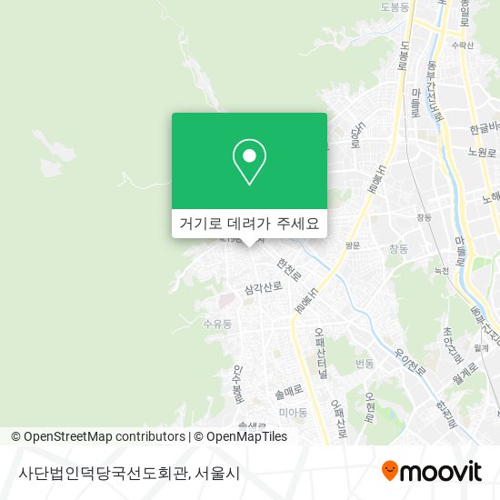 사단법인덕당국선도회관 지도