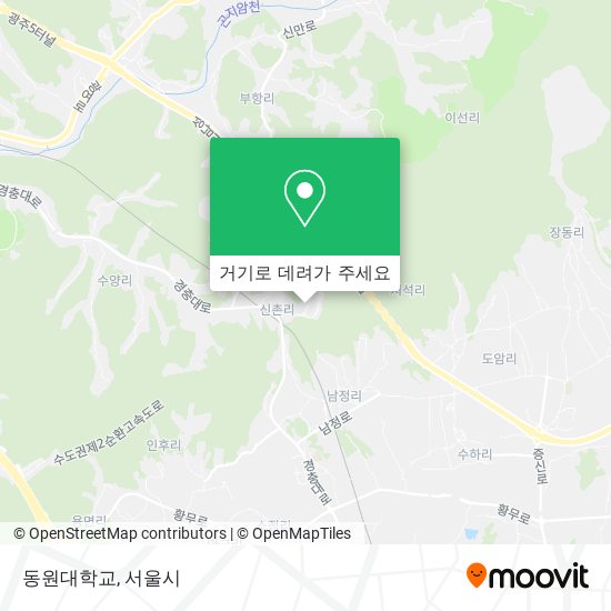 동원대학교 지도