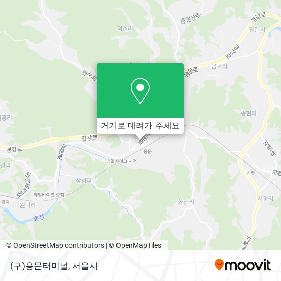 (구)용문터미널 지도