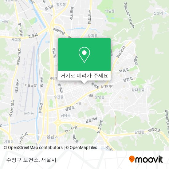 수정구 보건소 지도