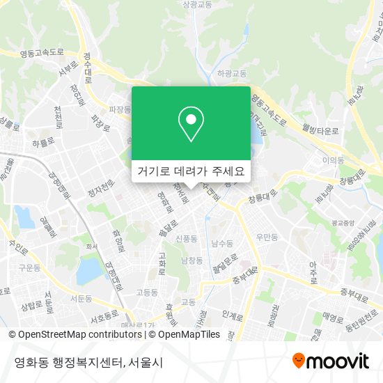 영화동 행정복지센터 지도