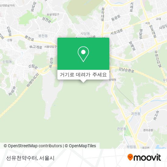 선유천약수터 지도