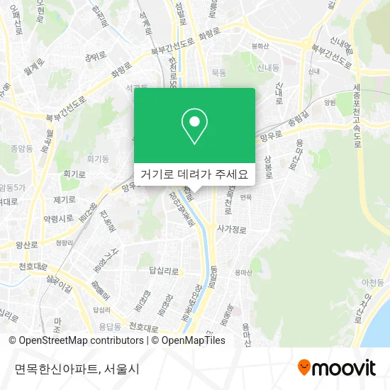 면목한신아파트 지도